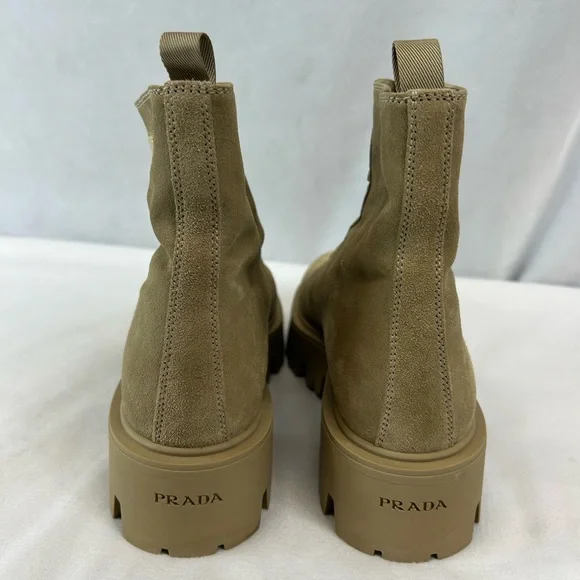 Prada
Suede Booties with Zip - Picture 6 of 9